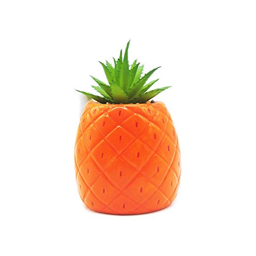 Silver Buffalo Nickelodeon's SpongeBob's Pineapple House Decorative Artificial Faux Greenery Plant in Ceramic