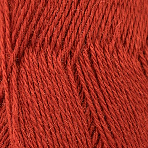 (3 Small Gorgeous Skeins) Alpaca Yarn Blend Umayo [657 Yards Total] Rust, 2 Fingering