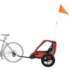 Allen Sports Hi-Viz 2-Child Bicycle Trailer, Model ET2-R, Red