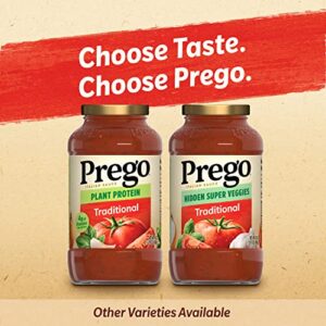 Prego Hidden Super Veggies Traditional Pasta Sauce, 24 Oz Jar (Case of 6)