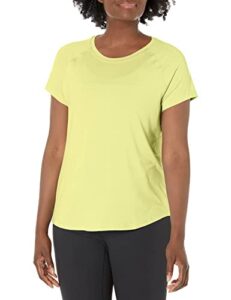 c9 champion women's soft tech tee, pale yellow green, small