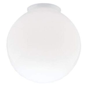dysmio lighting 6 inches in diameter - 3-1/4-inch handblown gloss white glass globe