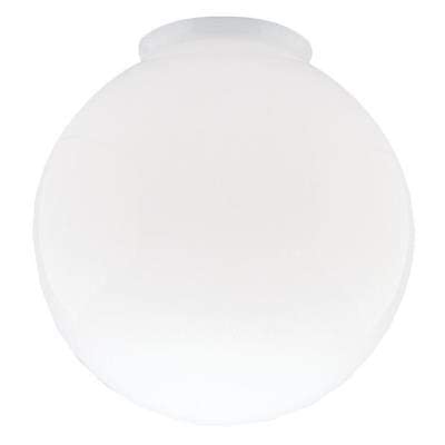 DYSMIO Lighting 6 inches in diameter - 3-1/4-Inch Handblown Gloss White Glass Globe