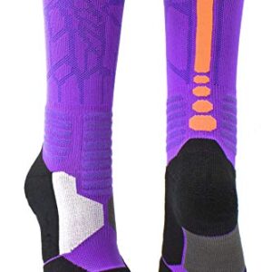 mitvr Basketball Socks, Cushioned Athletic Sports Socks, 5 Pack Compression Crew Socks for Boy Girl Men Women,A3,Medium