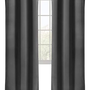 Utopia Bedding Blackout Curtains for Bedroom, Grommet Window Curtains 84 Inch Length 2 Panels, Thermal Insulated Drapes for Living Room (Grey, 42W x 84L Inches)