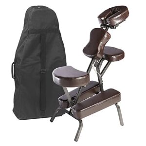 master massage bedford portable massage chair package in coffee