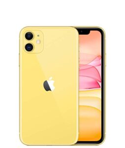 apple iphone 11, 128gb, yellow - unlocked (renewed premium)
