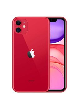 apple iphone 11, 64gb, red - unlocked (renewed premium)