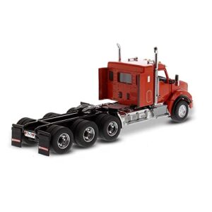 Diecast Masters Kenworth T880 SBFA Tractor Truck, Tridem Tractor with 40" Sleeper - Speed Orange | Real Truck Specifications | 1:50 Scale Model Semi Trucks | Diecast Model 71057