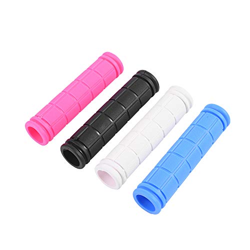 Yizel Bike Handlebar Grips, 4 Pairs, Non Slip Rubber Mountain Bicycle Handlebar BMX/MTB Bike Grips for Kids Girls Boys