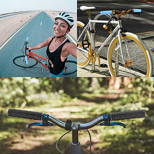 Yizel Bike Handlebar Grips, 4 Pairs, Non Slip Rubber Mountain Bicycle Handlebar BMX/MTB Bike Grips for Kids Girls Boys