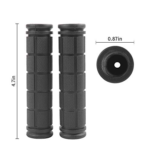 Yizel Bike Handlebar Grips, 4 Pairs, Non Slip Rubber Mountain Bicycle Handlebar BMX/MTB Bike Grips for Kids Girls Boys