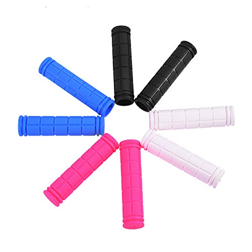 Yizel Bike Handlebar Grips, 4 Pairs, Non Slip Rubber Mountain Bicycle Handlebar BMX/MTB Bike Grips for Kids Girls Boys