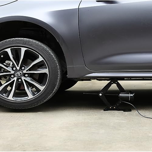 Trihelper Car Jack Electric Jack - 12V Car Scissor Jack for 2 Ton Vehicle Electric Quick Car Lift for Tire Change and Road Emergencies