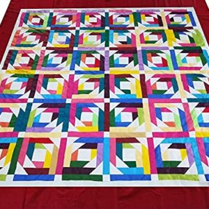 50 PCS 8" x 8" Precut Multi-Colors Cotton Fabric Squares Fabric Bundles for Sewing & Quilting Beginners