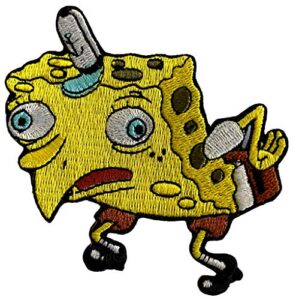 mocking spongebob - official spongebob squarepants iron on patch