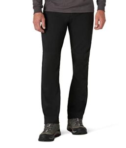 atg by wrangler mens zip pocket trail casual pants, black, 38w x 32l us