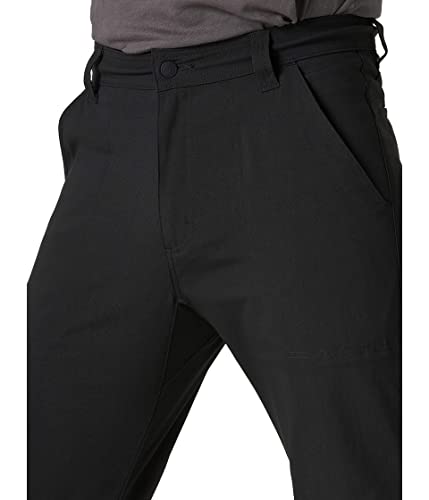 ATG by Wrangler mens Zip Pocket Trail Casual Pants, Black, 38W x 32L US