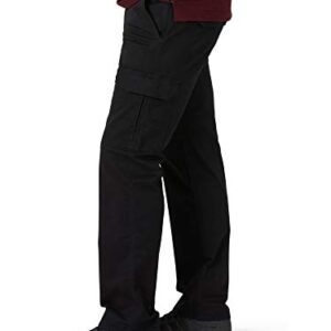 Lee Men's Extreme Motion Twill Cargo Pant Buddy Black 38W x 32L