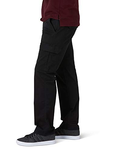 Lee Men's Extreme Motion Twill Cargo Pant Buddy Black 38W x 32L