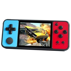 great boy handheld game console for kids adults, built-in 1015 retro video games and support tf card download save progress rechargeable 3.0 inches hd screen birthday xmas gift (transparent black)
