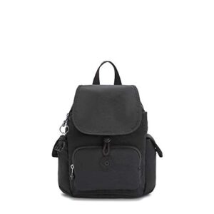 kipling women's city pack mini backpack, lightweight versatile daypack, bag, black noir
