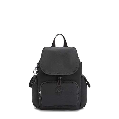 Kipling Women's City Pack Mini Backpack, Lightweight Versatile Daypack, Bag, Black Noir