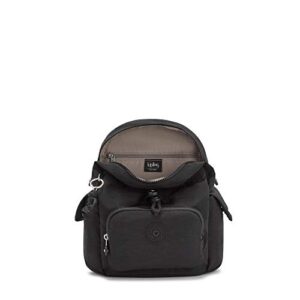 Kipling Women's City Pack Mini Backpack, Lightweight Versatile Daypack, Bag, Black Noir