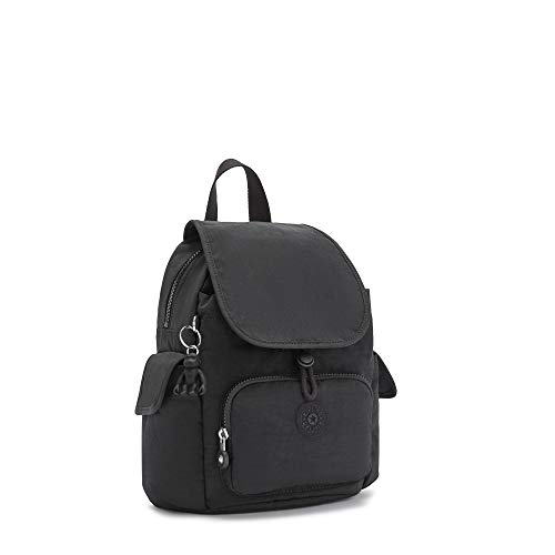 Kipling Women's City Pack Mini Backpack, Lightweight Versatile Daypack, Bag, Black Noir