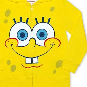 Nickelodeon SpongeBob SquarePants Boys’ Zip Up Hoodie for Little Kids - Yellow