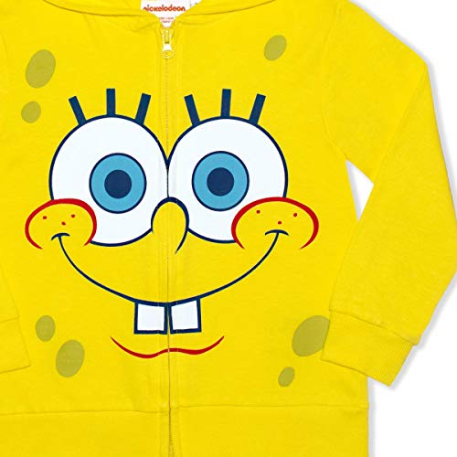 Nickelodeon SpongeBob SquarePants Boys’ Zip Up Hoodie for Little Kids - Yellow