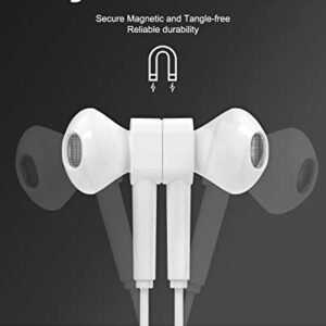 USB C Earphones, iFory HiFi Stereo Type C Earbuds Stereo in-Ear Earbud USB C Headphones with Mic and Volume Control Compatible with Google Pixel 3/2/XL, Sony XZ2, iPad Pro White