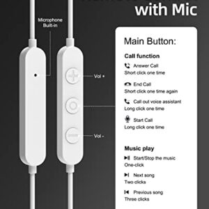 USB C Earphones, iFory HiFi Stereo Type C Earbuds Stereo in-Ear Earbud USB C Headphones with Mic and Volume Control Compatible with Google Pixel 3/2/XL, Sony XZ2, iPad Pro White