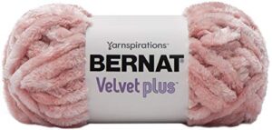 bernat pink dust yarn velvet plus