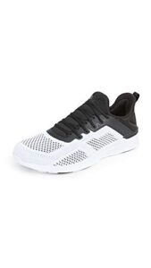 apl: athletic propulsion labs men's techloom tracer running sneakers, white/black/black, 10 medium us