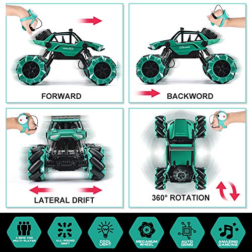 NQD 1:14 Remote Control Big Monster Car, 4wd Off Road Rock Electric Toy Off All Terrain Radio Remote Control Vehicle Truck Crawler for Boys and Girls