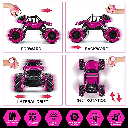 NQD 1:14 Remote Control Big Monster Car, 4wd Off Road Rock Electric Toy Off All Terrain Radio Remote Control Vehicle Truck Crawler for Boys and Girls