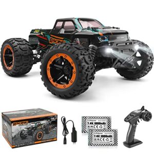haiboxing rc cars 16889, 1:16 remote control car for adults, high-speed 36km/h rc trucks rtr rc crawler 2.4g all terrain waterproof off-road vehicle with 2 batteries gifts toys for kids, boys 8+