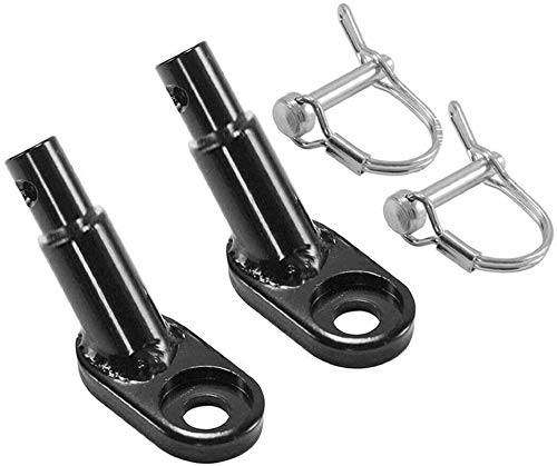 Wellfun 2PCS Bike Trailer Coupler Bicycle Trailer Hitch Adapter Metal Instep Bike Trailer Attachment Connector Accessory for Instep Bike Pet Stroller