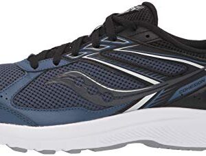 Saucony Men's Core Cohesion 14 Road Running Shoe, Blue/Black, 8