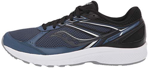 Saucony Men's Core Cohesion 14 Road Running Shoe, Blue/Black, 8