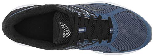 Saucony Men's Core Cohesion 14 Road Running Shoe, Blue/Black, 8