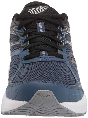 Saucony Men's Core Cohesion 14 Road Running Shoe, Blue/Black, 8