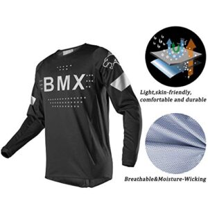 Wisdom Leaves Men's Mountain Bike Jersey Long Sleeve MTB Shirts Downhill BMX Powersports Jerseys