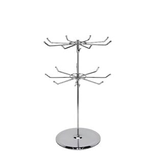 apl display - display stand jewelry display holder retail display stand, 2 tier rotating display rack for mall,exhibition and retail store