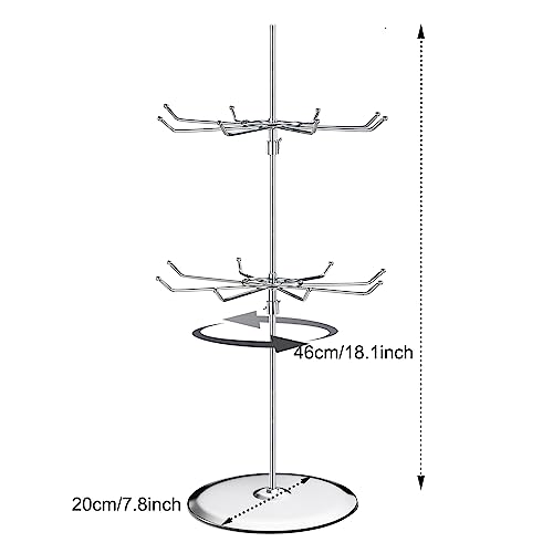 APL Display - Display Stand Jewelry Display Holder Retail Display Stand, 2 Tier Rotating Display Rack for Mall,Exhibition And Retail Store