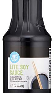 Amazon Brand - Happy Belly Low Sodium Soy Sauce, 15 Fl Oz (Pack of 1)