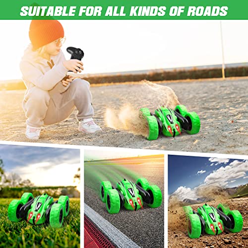 CPSYUB Remote Control Car, RC Car Double Sided Fast Off-Road Stunt RC Toy Car, Rechargeable RC Crawler Toys for Ages 4, 5, 6, 7, 8, 9, 10, 11, 12 Year Old Boys Girls Gifts