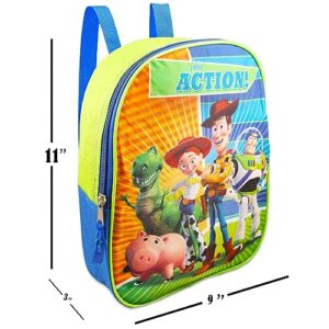 Toy Story Backpack Mini Toddler Preschool School Bag (11") (Disney Pixar Toy Story School Supplies Bundle)