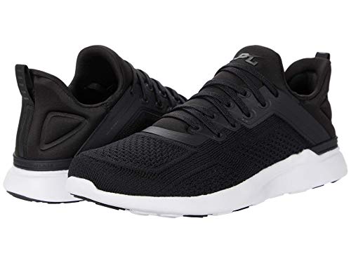 APL: Athletic Propulsion Labs Women's Techloom Tracer Sneakers, Black/White, 8 Medium US